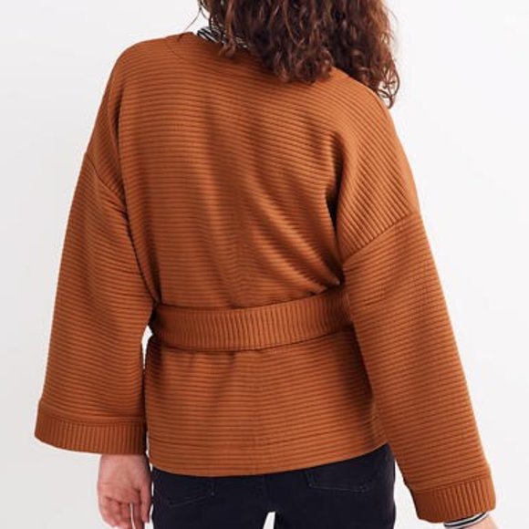 NWT Madewell Texture & Thread Quilted Wrap Jacket - Picture 3 of 9